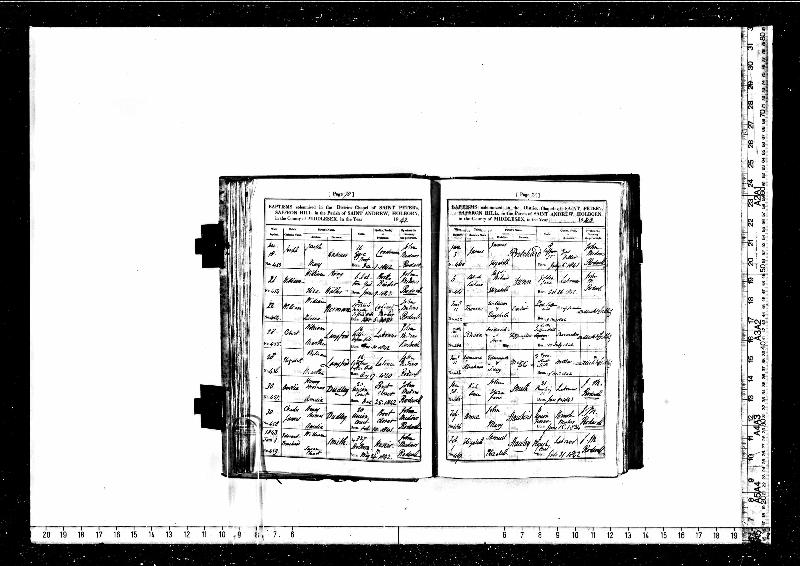 Rippington (Rhoda) 1843 Baptism Record